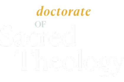 Doctorate in Sacred Theology .